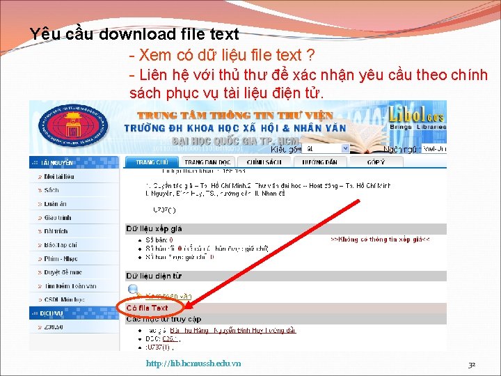 Yêu cầu download file text - Xem có dữ liệu file text ? -