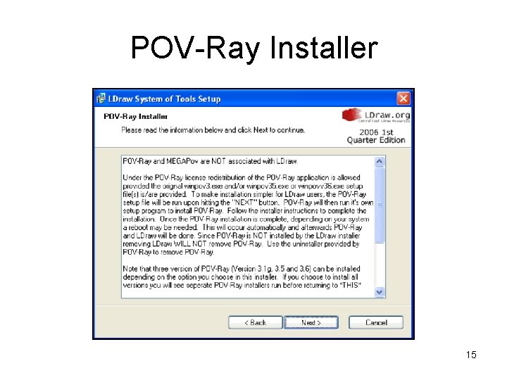 POV-Ray Installer 15 