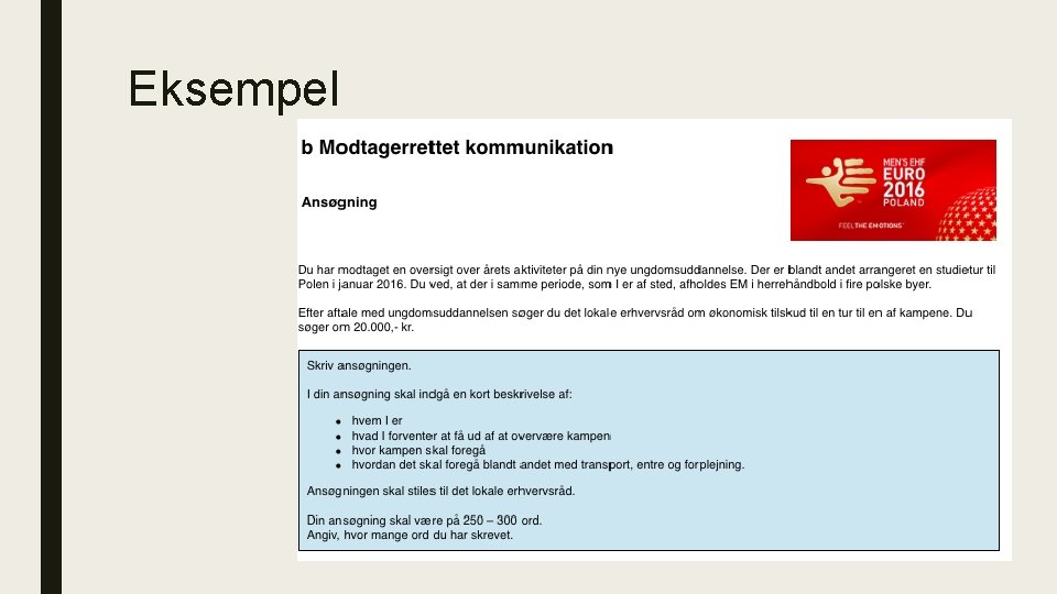 Eksempel Eksempel