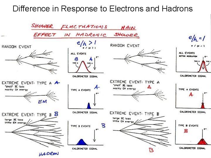 Difference in Response to Electrons and Hadrons R. S. Orr 2009 TRIUMF Summer Institute