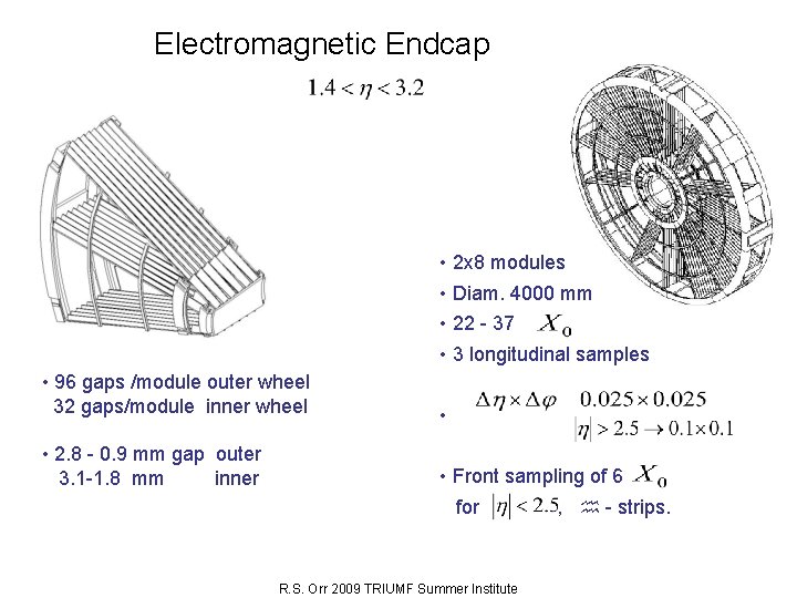 Electromagnetic Endcap • 2 x 8 modules • Diam. 4000 mm • 22 -
