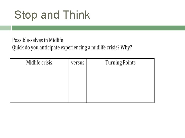Stop and Think 