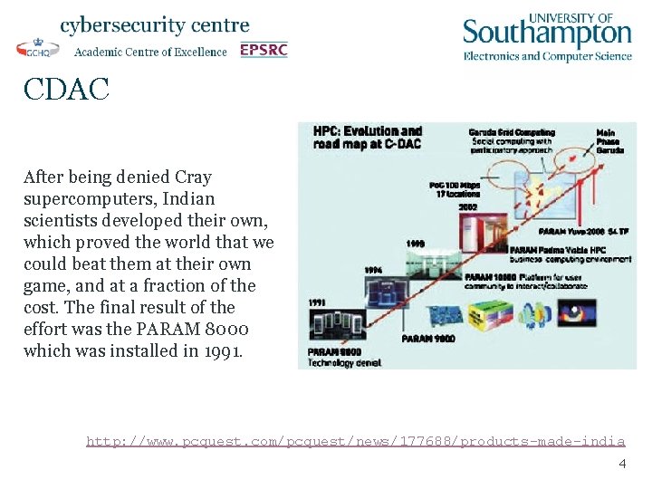 CDAC After being denied Cray supercomputers, Indian scientists developed their own, which proved the