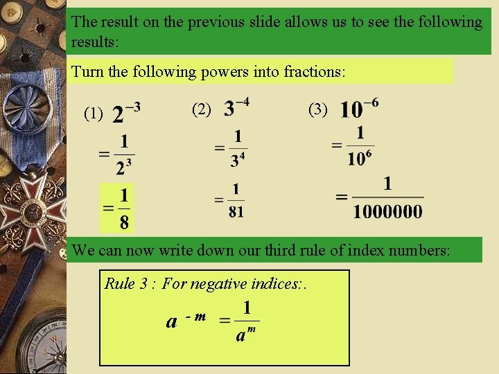 The result on the previous slide allows us to see the following results: Turn