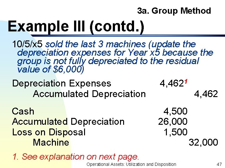 3 a. Group Method Example III (contd. ) 10/5/x 5 sold the last 3