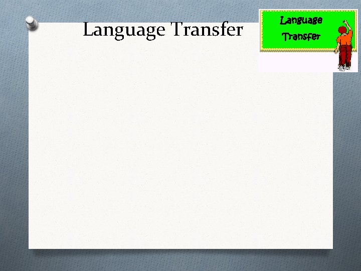 Language Transfer 