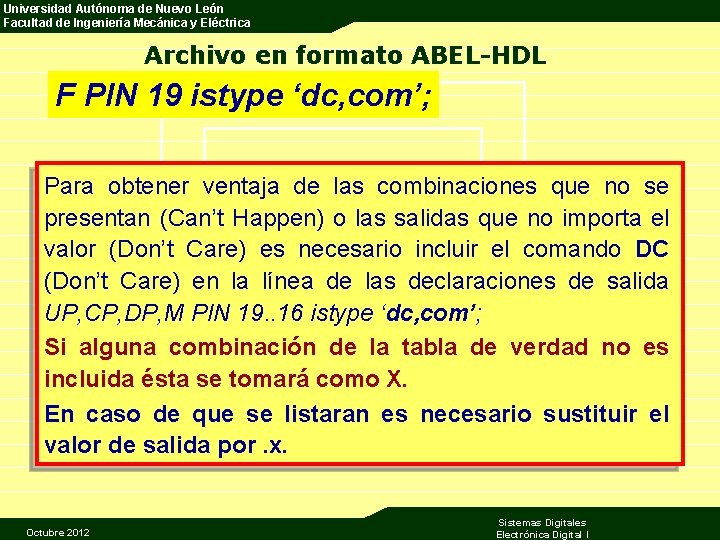 Universidad Autónoma de Nuevo León Facultad de Ingeniería Mecánica y Eléctrica Archivo en formato