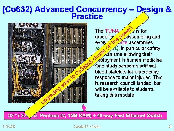 (Co 632) Advanced Concurrency – Design & Practice ) r is for The TUNA