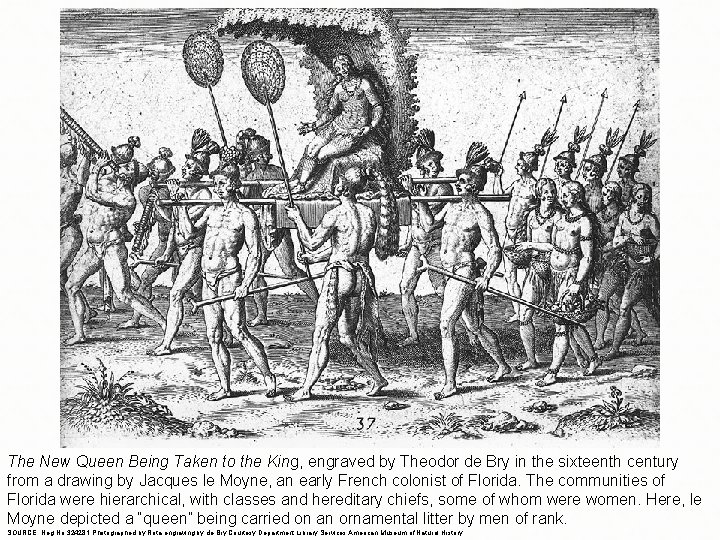 The New Queen Being Taken to the King, engraved by Theodor de Bry in