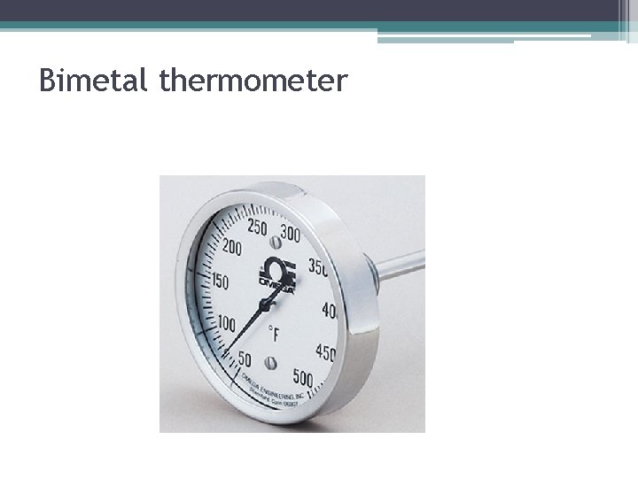 Bimetal thermometer 