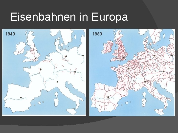 Eisenbahnen in Europa 1840 1880 