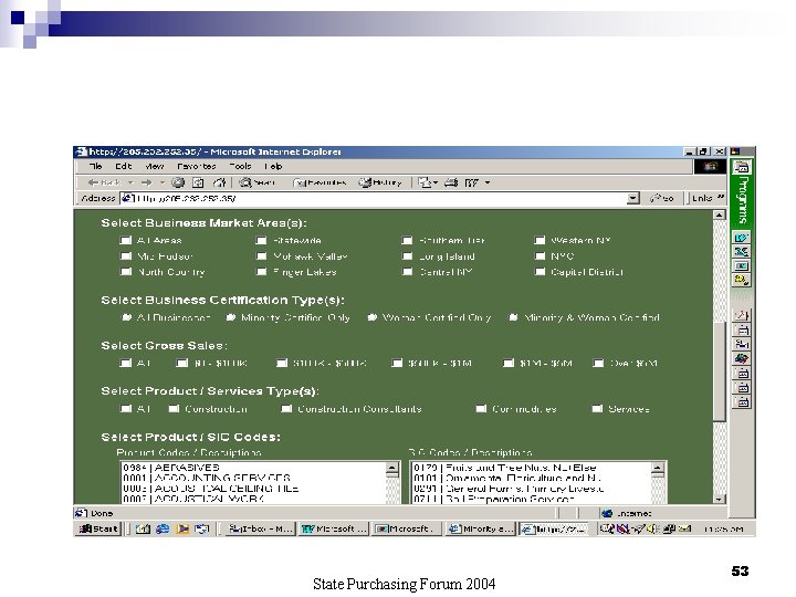 State Purchasing Forum 2004 53 