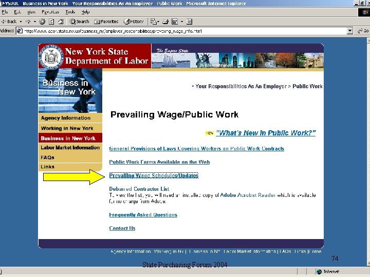Where to find Prevailing Wage Rate Information The annual determination is available on the