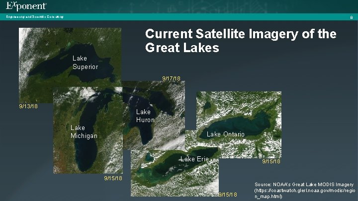 Engineering and Scientific Consulting 8 Current Satellite Imagery of the Great Lakes Lake Superior