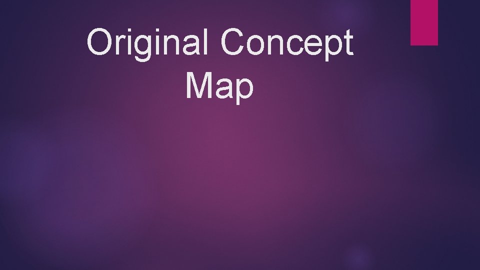 Original Concept Map 