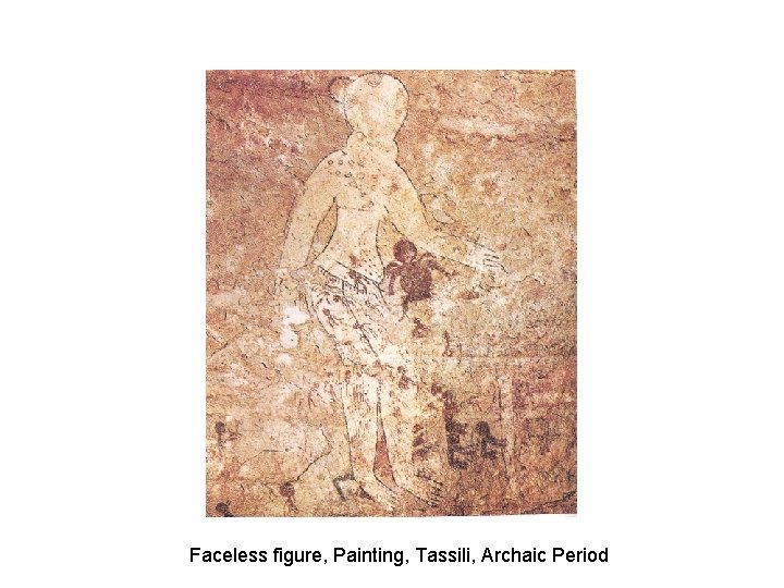 Faceless figure, Painting, Tassili, Archaic Period 