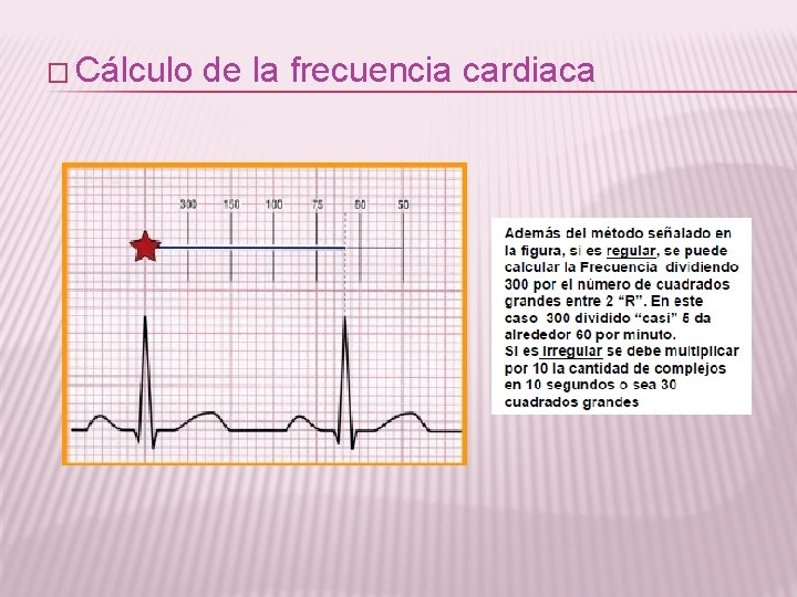 � Cálculo de la frecuencia cardiaca 
