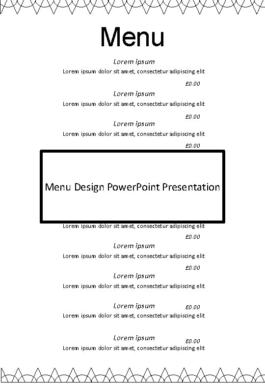 Menu Lorem ipsum dolor sit amet, consectetur adipiscing elit £ 0. 00 Lorem ipsum