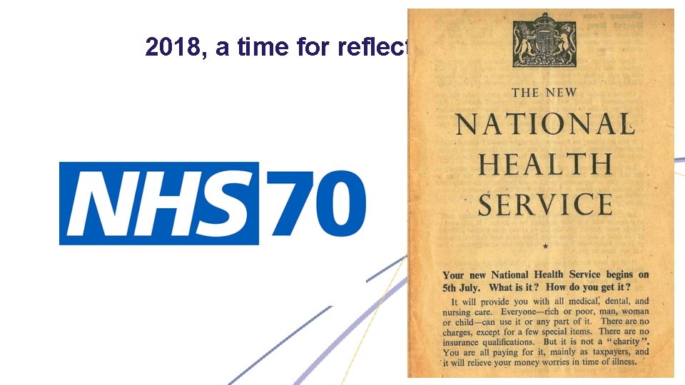 2018, a time for reflection… 