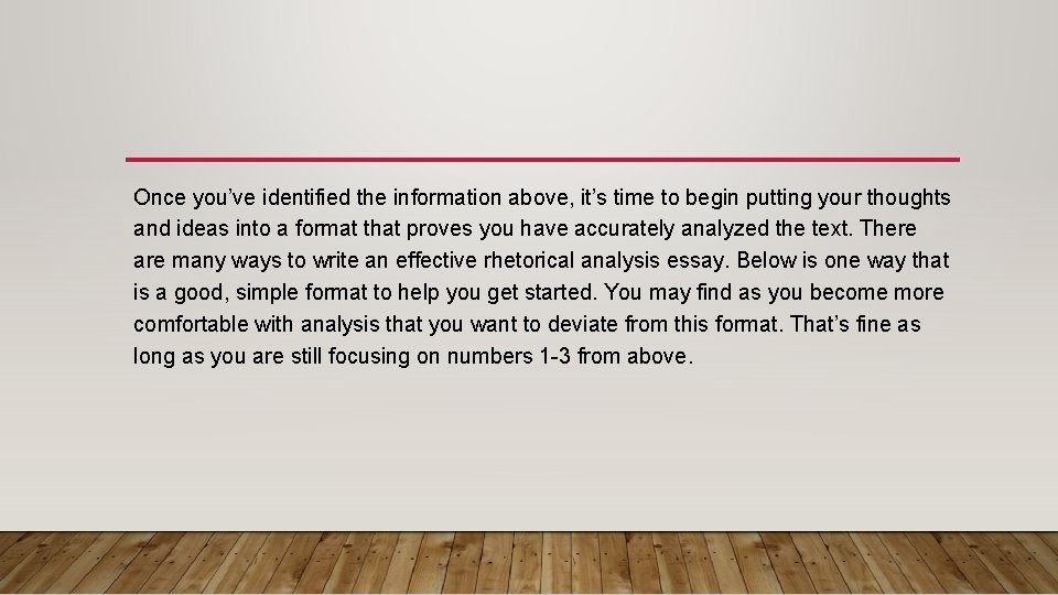 Once you’ve identified the information above, it’s time to begin putting your thoughts and Once you’ve identified the information above, it’s time to begin putting your thoughts and