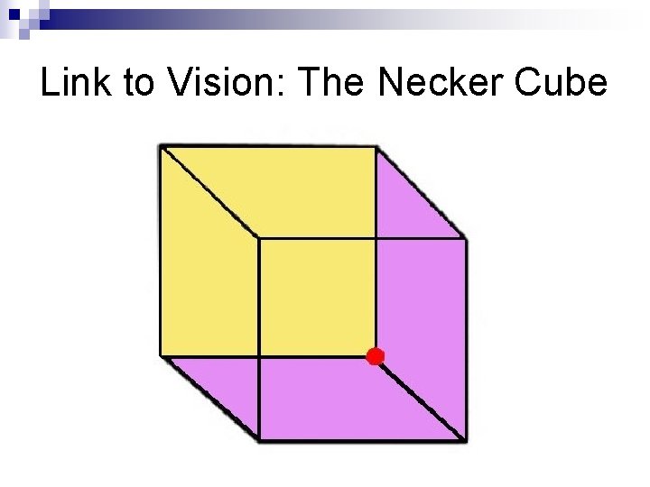 Link to Vision: The Necker Cube 