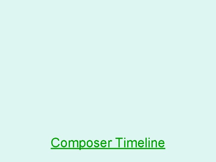 Composer Timeline 