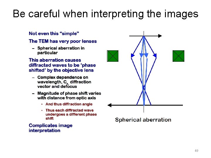  Be careful when interpreting the images 49 