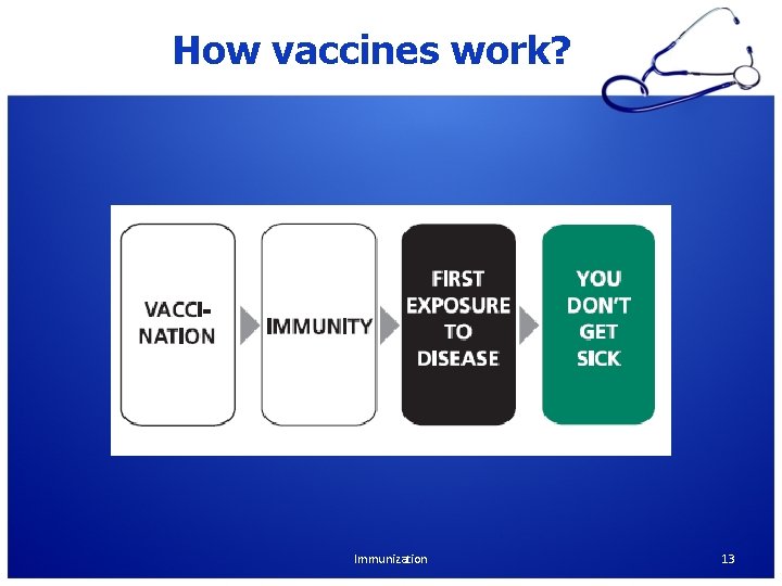 How vaccines work? Immunization 13 How vaccines work? Immunization 13