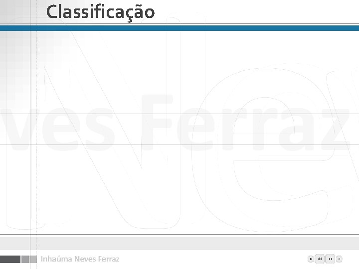 Classificação Classificação