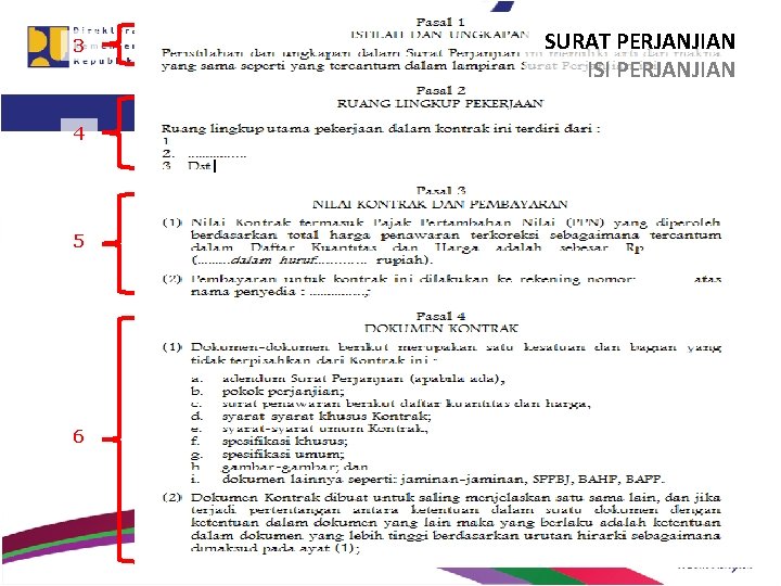 3 SURAT PERJANJIAN ISI PERJANJIAN 4 5 6 12 