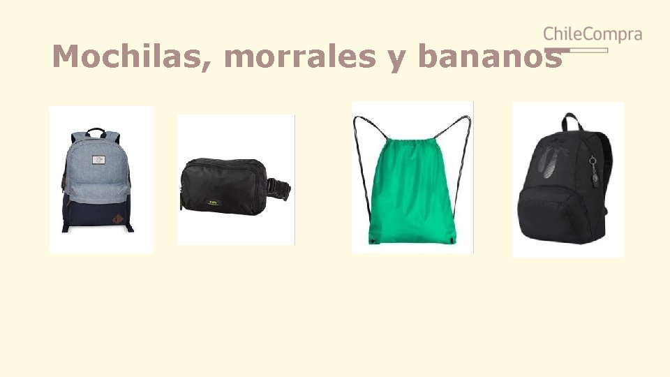 Mochilas, morrales y bananos 