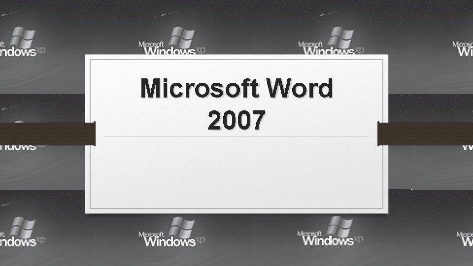 Microsoft Word 2007 