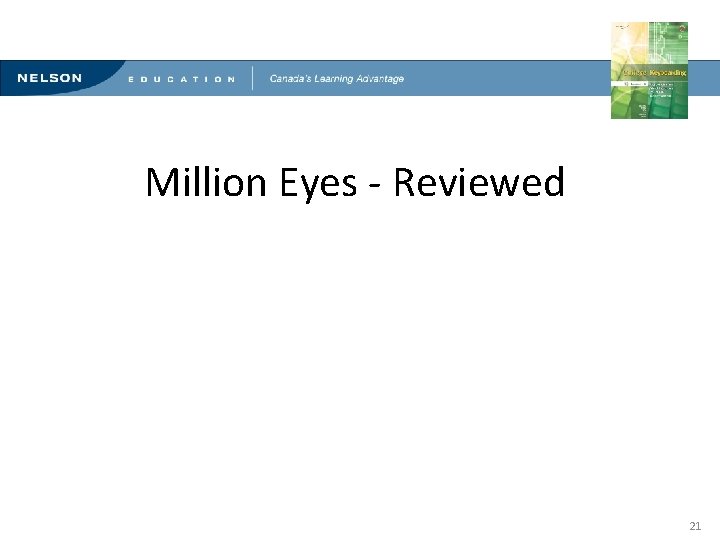 Innovative Methods for Teaching Computerized Document Production Million Eyes - Reviewed 21 