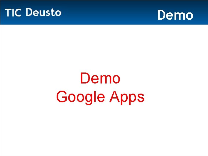 Demo Google Apps 