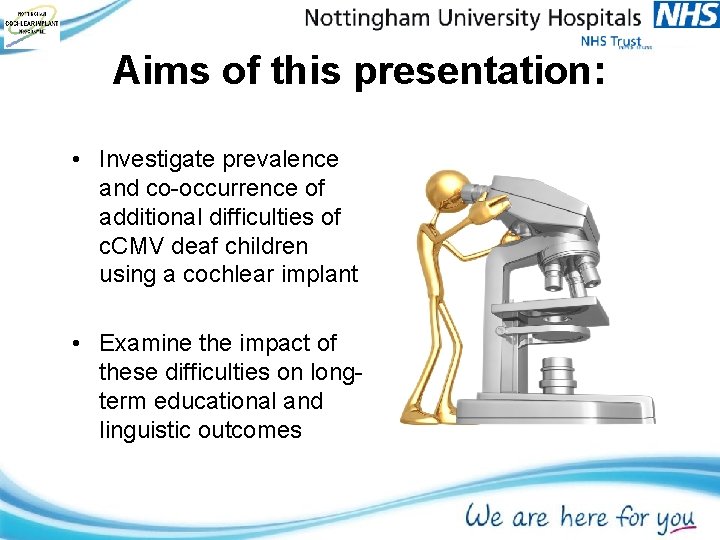 Aims of this presentation: • Investigate prevalence and co-occurrence of additional difficulties of c. Aims of this presentation: • Investigate prevalence and co-occurrence of additional difficulties of c.