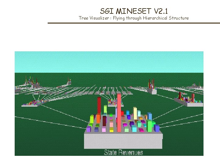 SGI MINESET V 2. 1 Tree Visualizer : Flying through Hierarchical Structure 