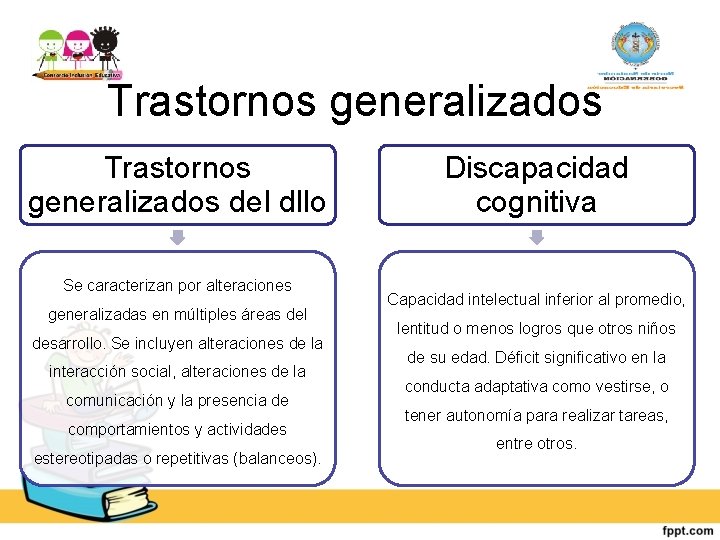 Trastornos generalizados del dllo Se caracterizan por alteraciones generalizadas en múltiples áreas del desarrollo.