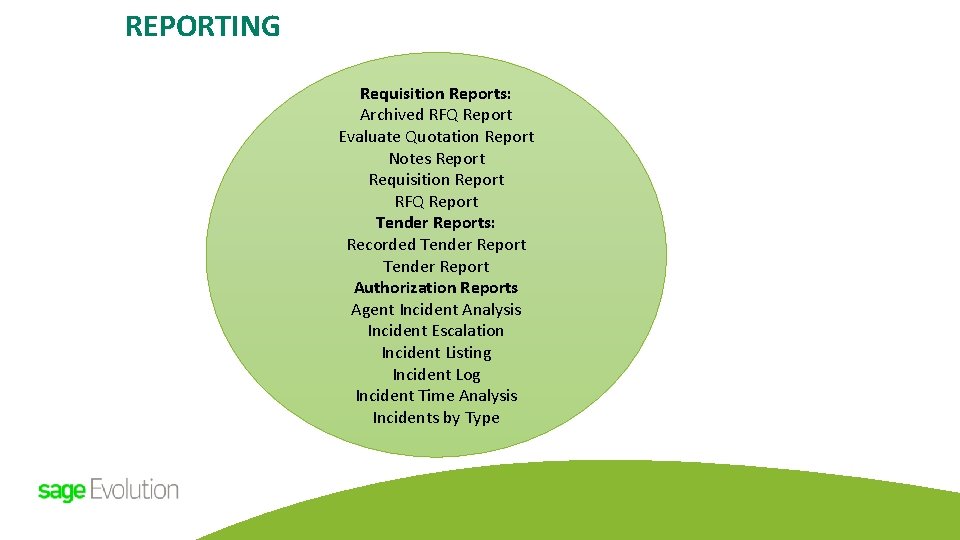 REPORTING Requisition Reports: Archived RFQ Report Evaluate Quotation Report Notes Report Requisition Report RFQ REPORTING Requisition Reports: Archived RFQ Report Evaluate Quotation Report Notes Report Requisition Report RFQ