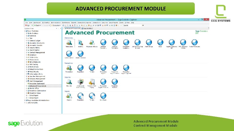 ADVANCED PROCUREMENT MODULE Advanced Procurement Module Contract Management Module ADVANCED PROCUREMENT MODULE Advanced Procurement Module Contract Management Module