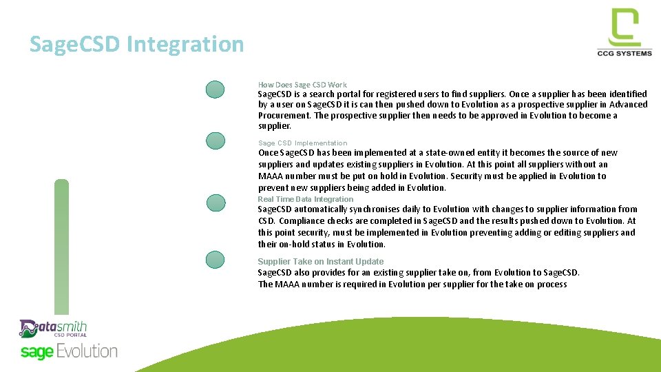 Sage. CSD Integration How Does Sage CSD Work Sage. CSD is a search portal Sage. CSD Integration How Does Sage CSD Work Sage. CSD is a search portal