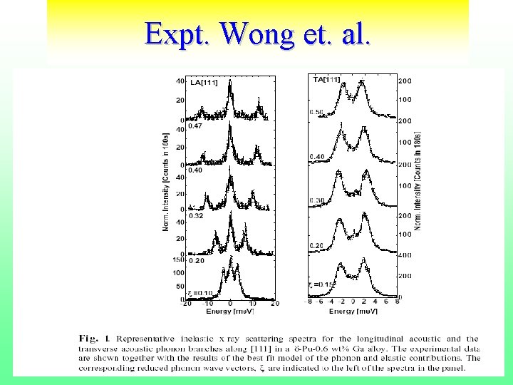 Expt. Wong et. al. 