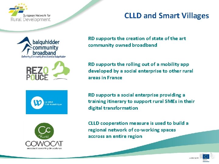 CLLD and Smart Villages RD supports the creation of state of the art community