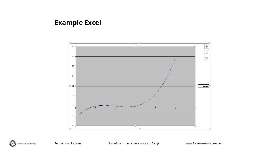 Example Excel Freudenthal Institute Scientific and mathematical literacy for life www. freudenthalinstituut. nl 
