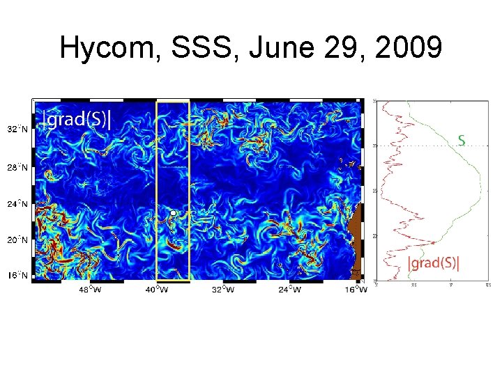 Hycom, SSS, June 29, 2009 