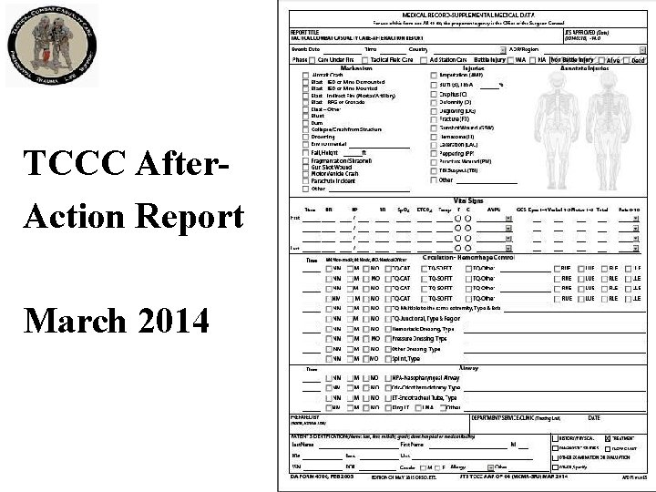 TCCC After. Action Report March 2014 