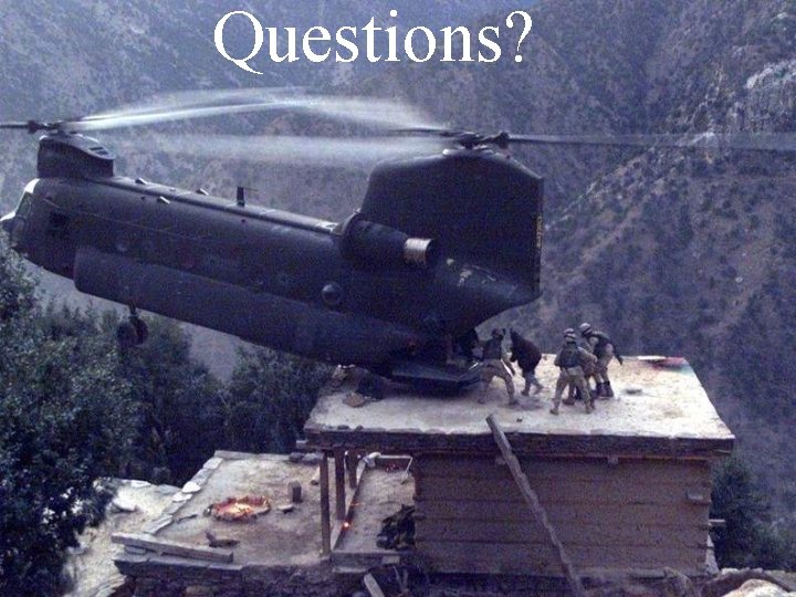 Questions? 