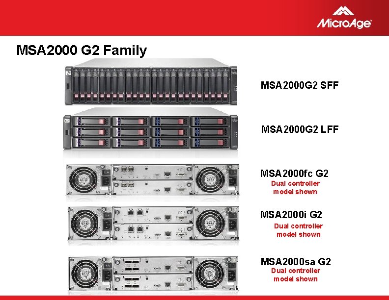 MSA 2000 G 2 Family MSA 2000 G 2 SFF MSA 2000 G 2