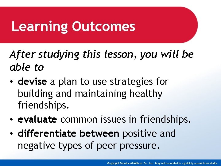 Learning Outcomes After studying this lesson, you will be able to • devise a