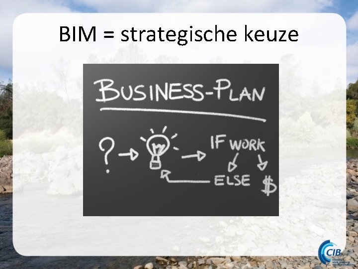 BIM = strategische keuze 