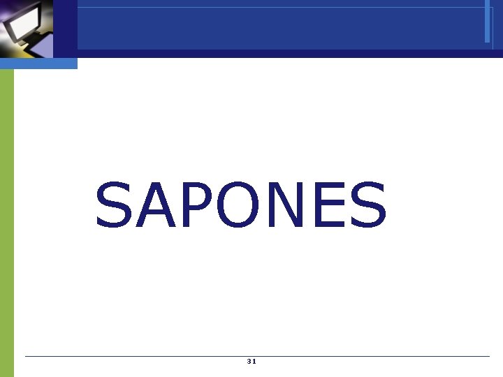 SAPONES 31 